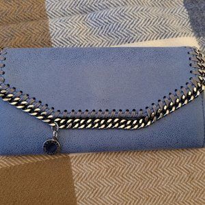 Stella McCartney Blue Farabella Vegan Faux Leather Wallet